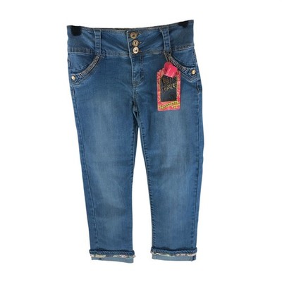 I&M Premium Jeans Womens Cuffed Capris Stretch Size 9