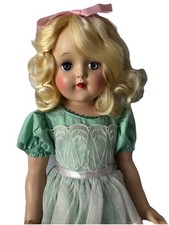 Vintage 1950s Ideal Hard Plastic Doll Toni P-93 Blonde Tagged Floral Dress 20 IN