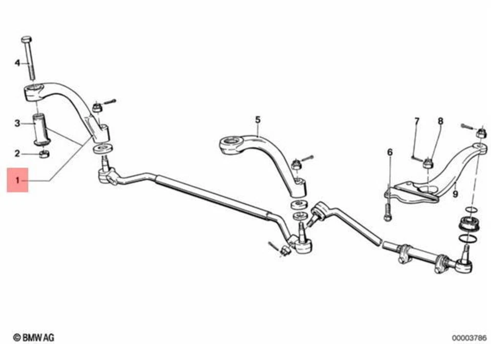 Brazo Pitman original BMW E12 E24 518 518i 520 520i 525 528 528i 530i 32211115582 Foto 2 de 4