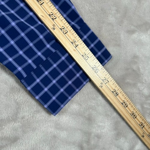 Camicia Mizzen+Main Leeward uomo 2XL blu check plaid performance bottoni elasticizzati - Foto 9 di 14