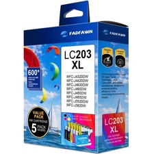 LC203XL LC203 Ink Cartridges Replacement for Brother Printer LC203 LC201 XL I...