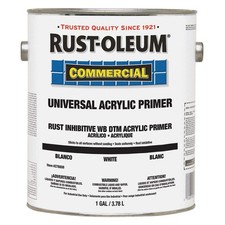 RUST-OLEUM 278808 Primer,Water,Acrylic,White,1 gal. 30RK17