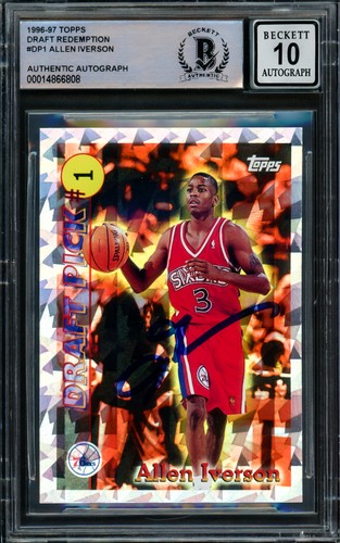 1996 Topps Draft Redemption Allen Iverson #DP1 card