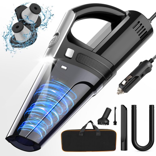 Car Vacuum, Portable Car Vacuum Cleaner with 7000PA Suction, DC 12V High Powe...