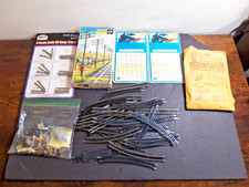 N Scale Model Railroad Mixed Lot Tracks, Joiners, Uncoupler, Signs