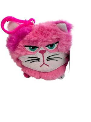 NEW Hangry Petz Pets Clip On Pink Lucy Cat, Series 1, Small 4 Inch Plush