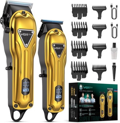 Professional Hair Cut Machine Barber Salon Cutting Trimmer Clipper Kit Set USA
