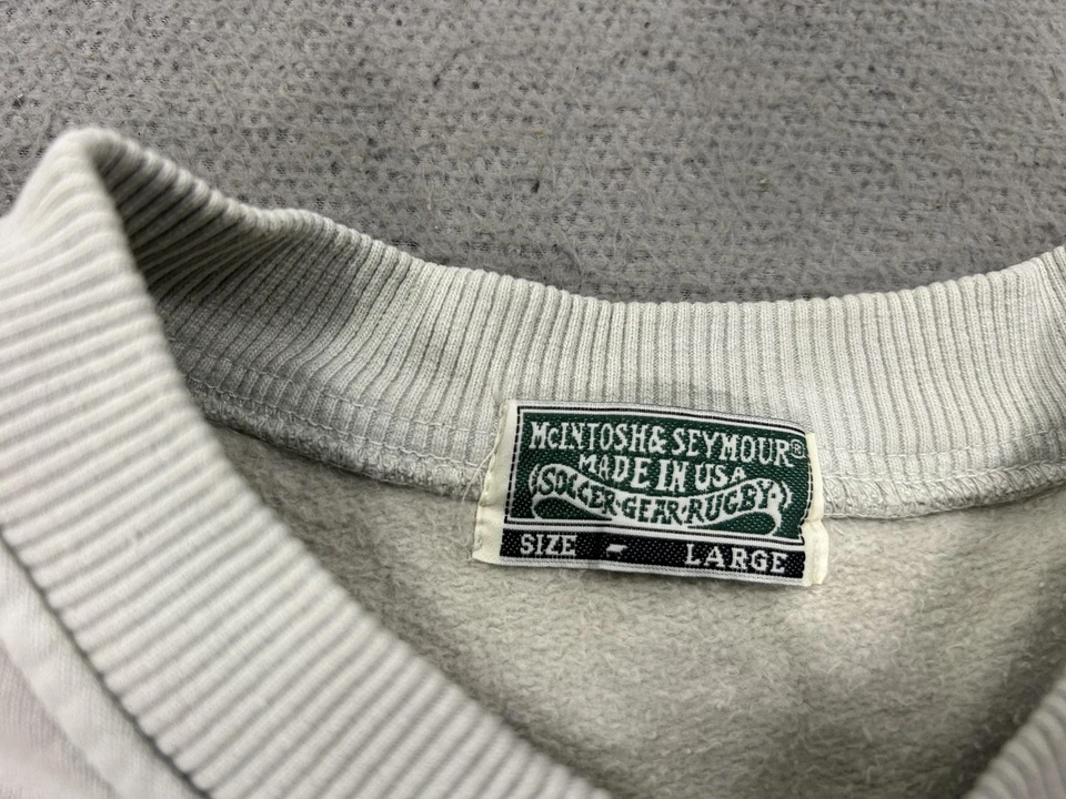 Sudadera De Colección McIntosh & Seymour Para Hombre Grande Cuello Redondo Hecha en Henley EE. UU. 90s Foto 3 de 4