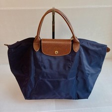 Excellent Condition Longchamp Le Pliage Tote Bag M Navy ship from Japan