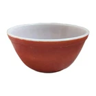 Vintage Pyrex Primary Red #402 Glass 1 1/2 Qt Nesting Mixing Bowl Made in USA