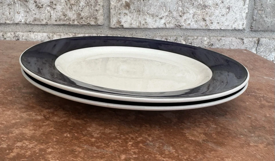 GID93 By GIBSON DESIGN (2) Lunch Plate 9in Everyday, Cobalt Band, Coupe, No Trim - Image 4 of 4