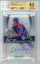 Wayne Gretzky 2006 Upper Deck Trilogy Ice Scripts Autograph Card #IS-WG BGS 9.5