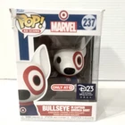 Funko Pop Marvel/ Target Dog Bullseye in Captain America Shirt. .  Pre-Owned