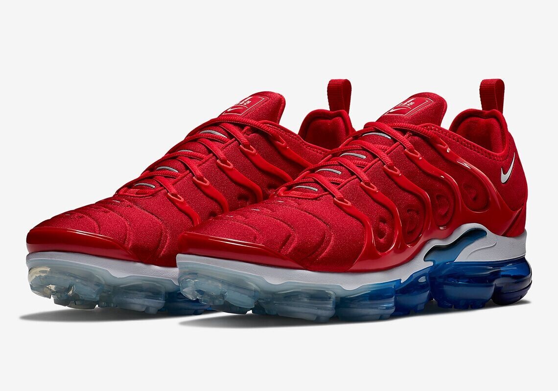 New Nike Air Vapor Max Plus TN Red/Blue Men's Shoes Free