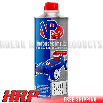 #ad VP Racing Fuel PowerMaster Car 20% Nitro 9% Synthetic Castor Oil 3 Quarts $71.99