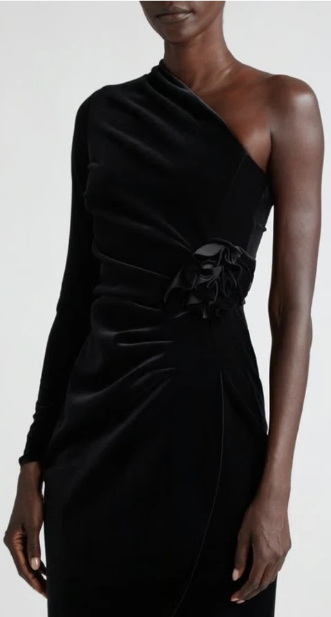 全新,CHIARA BONI La Petite Robe agapios 中长连衣裙 48 码 #D7527 — 第 3/4 张图片