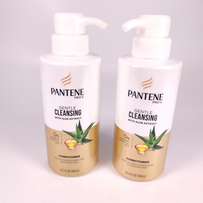 2 Pack Pantene PRO-V Gentle Cleansing CONDITIONER with Aloe Pump 10.1 oz 300ml