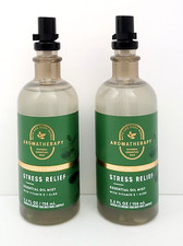 2 Bath  Body Works Stress Relief Eucalyptus Aromatherapy Essential Oil Mist
