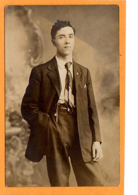 Studio Real Photo Postcard RPPC - Dapper Man - Lindsay's Studio
