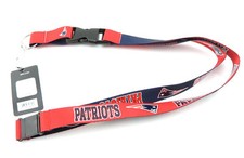 NEW ENGLAND PATRIOTS NFL Football Licensed Team Colors Reversible Lanyard