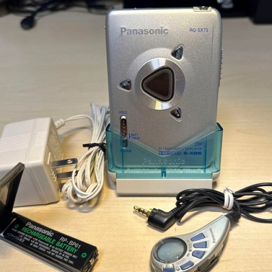 【極美DE可動品】Panasonic カセットプレーヤー RQ-SX73 Panasonic RQ-SX73 S-XBS stereo cassette player Silver Working