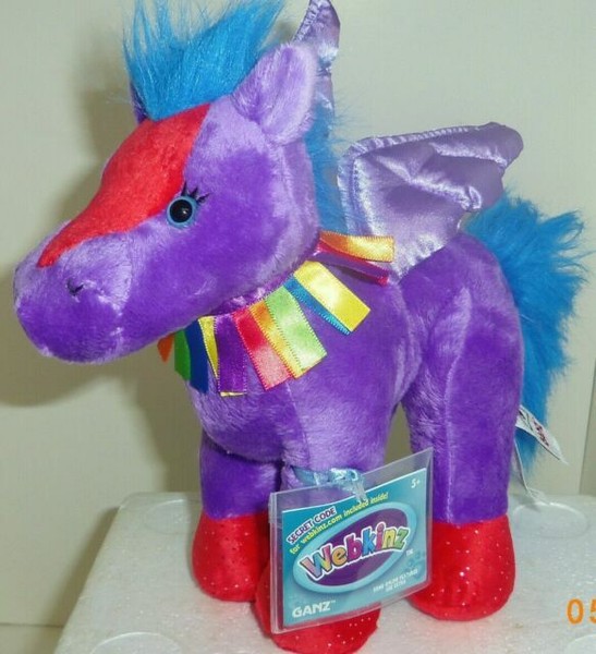 Webkinz Rainbow Pegasus Hm692 With Attached Code for sale online | eBay
