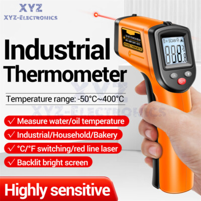 ANENG TH201 Digital Infrared Thermometer Temperature Laser IR Cooking -50~400 
