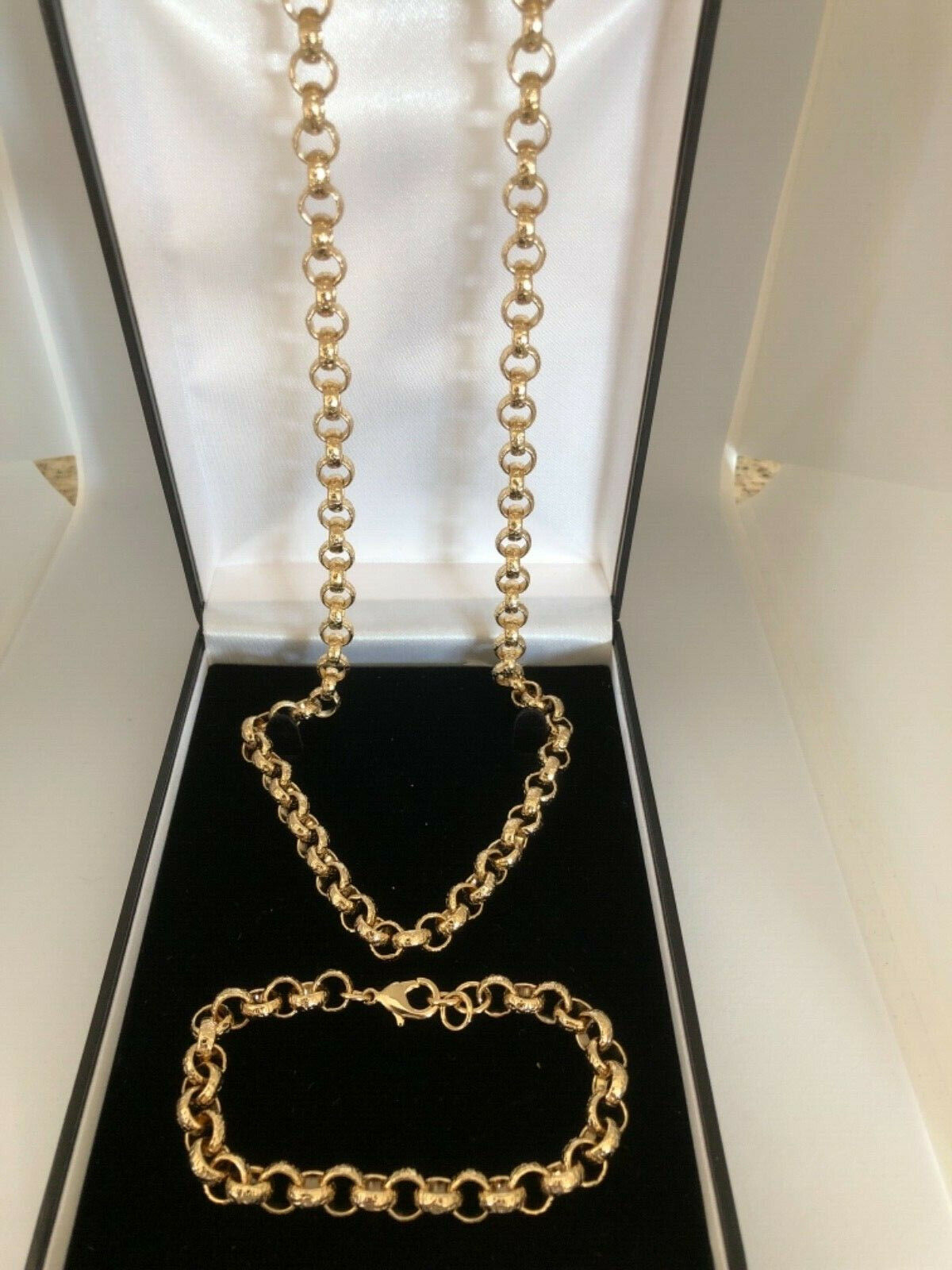 18k Gold GF Childs Baby Belcher Bracelet Chain Necklace,Kids,Boys,Girls Bespoke Tanio super tanio