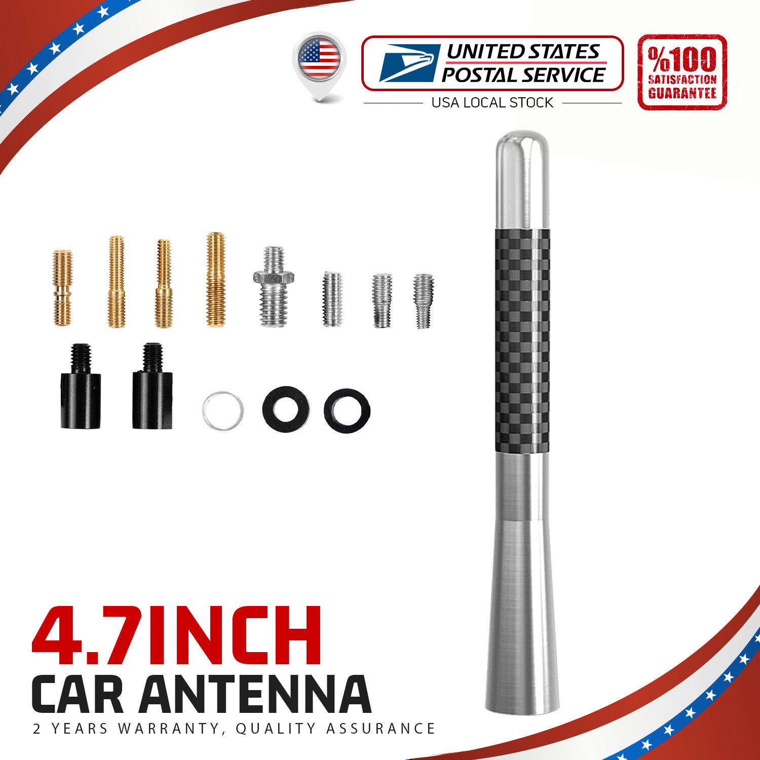 31" Black Stainless AM FM Antenna Mast FITS: 2017-2025 Ford F-250 Super Duty