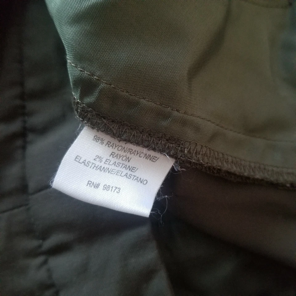 Pantalones rectos de tiro bajo W Worth para mujer 0 elásticos bolsillos ceñidos marrón informal Foto 4 de 4