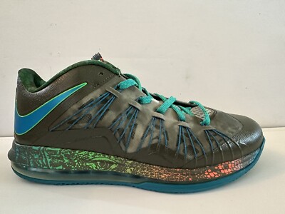 Nike Air Max LeBron X Low  Swamp Thing  Size 10 Reptile 579765 301 2013