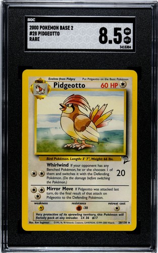 Pidgeotto graded SGC 8.5 for sale on eBay