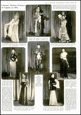 1934 CHINA Damen Kostüm Liang Chun Pei Chen Chung Pan (177)