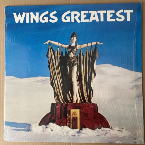 WINGS Greatest LP (1st uk press - 3 -1)  Vinyl & Poster NM - Foto 1 di 9