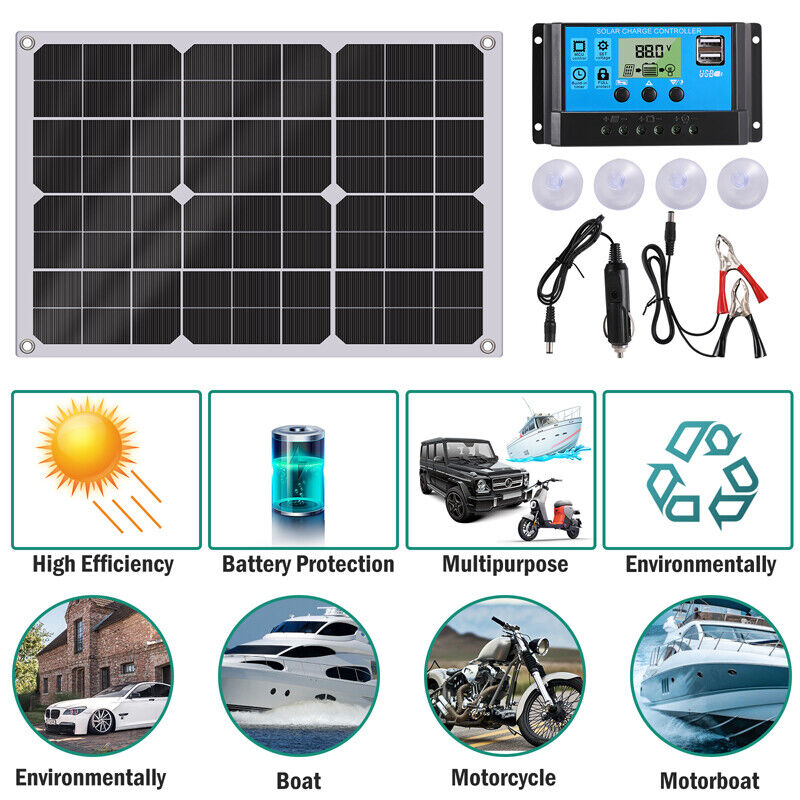 kit de paneles solares para casas completo con Controlador de carga solar  100A