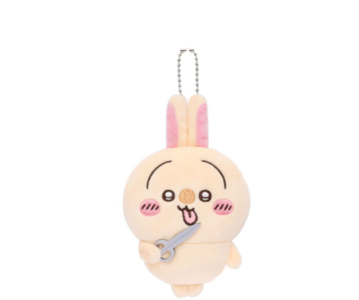 chiikawa market usagi darake kuji D plush mascot keychain scissors