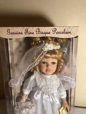 Genuine Fine Bisque Porcelain Doll