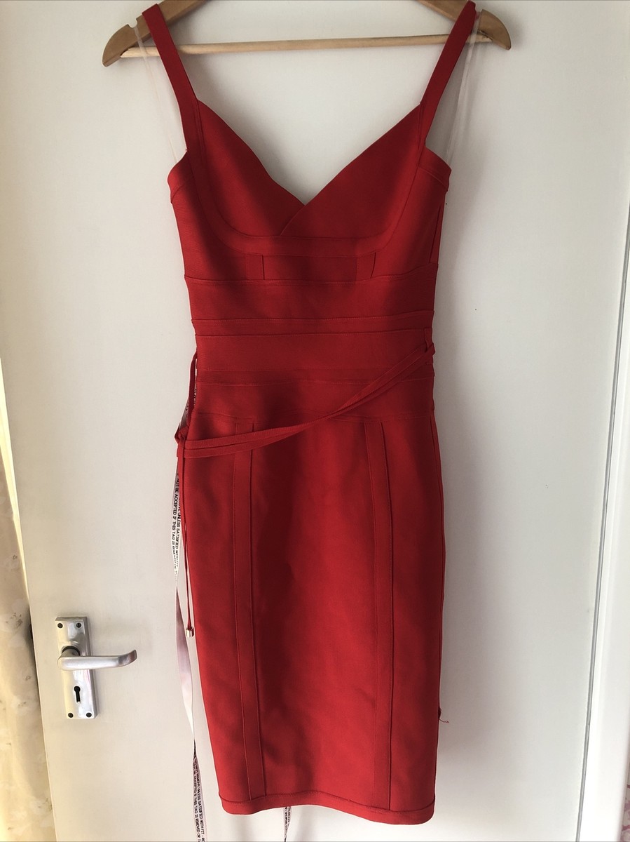 House of CB Belice Red Size S New With Tags On UK