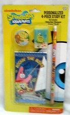 SpongeBob SquarePants Study Character Pencil,Note Pad,Eraser, Pencil Sharpner