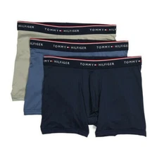 NWT Tommy Hilfiger. Sz L. 3 Pack. Men' Microfiber Boxer Brief. Mult. MSPR $39.50