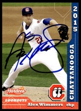 2015 Grandstand Chattanooga Lookouts Alex Wimmers Auto #21 Signed