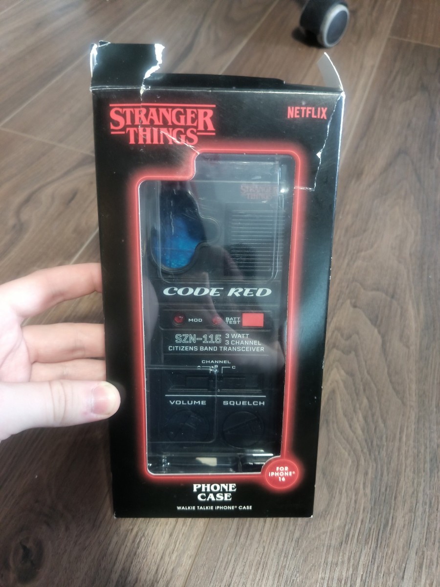 LOW PRICE Stranger Things Code Red WALKIE TALKIE Radio Phone Case for iPhone 16 LOW PRICE Stranger Things Code Red WALKIE TALKIE Radio Phone Case for iPhone 16