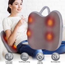 Electric Car Massage Heated Shiatsu Back Massager Waist Massage for Home Office