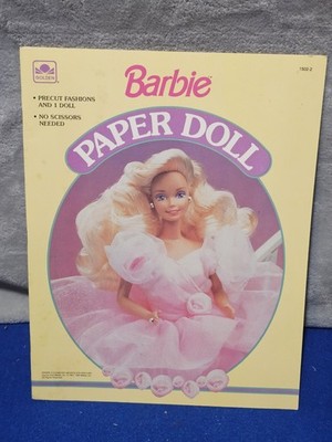 BARBIE Paper Doll Dolls Fashions Golden Book  Mattel Vintage 1991