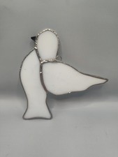 VTG Leaded Glass Artist Made Suncatcher  Dove 6 X 5 Free Shipping