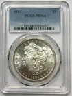 Morgan Silver Dollar 1884 PCGS MS 64 Uncirculated 90% Silver $1 Coin