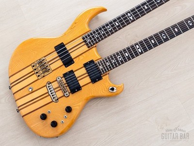 1981 Aria Pro II Super Twin ST-1504 Double Neck Vintage Guitar & Bass w/ Case