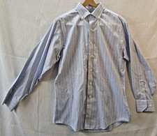 Brooks Brothers 346 Shirt Men's 15.5 32/33 Slim Fit Non-Iron Blue Check Button D