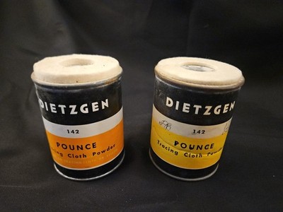 Vintage Lot Of 2 Dietzgen 142 Pounce Trace Cloth 1940s-60s