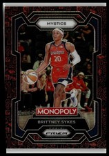 Brittney Sykes 2024 Panini Prizm Monopoly WNBA Mr Monopoly Red #38 Mystics
